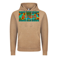 Vintage Coffee blessed turquoise gemstone cactus and sunflower licanse plate Vintage Hoodie - Artiststas
