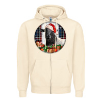 Sandshell christmas dorper sheep Zipper Hoodie - LillyAllenDesigns