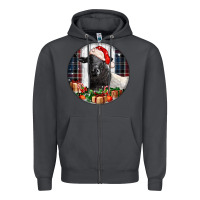 Smoke christmas dorper sheep Zipper Hoodie - LillyAllenDesigns