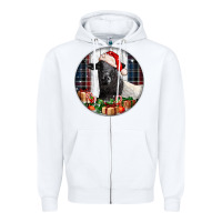 White christmas dorper sheep Zipper Hoodie - LillyAllenDesigns