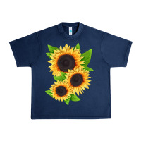 Navy treetops sunflower Urban Heavy Tee - LillyAllenDesigns