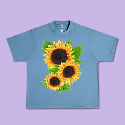 Treetops Sunflower Urban Heavy Tee Designed By Lillyallendesigns