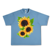 Pebble Blue treetops sunflower Urban Heavy Tee - LillyAllenDesigns