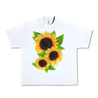 White treetops sunflower Urban Heavy Tee - LillyAllenDesigns