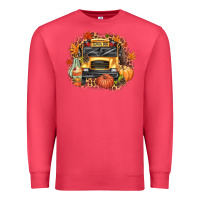 Cardinal Fall School Bus Premium Sweatshirt - texasbilliewilder