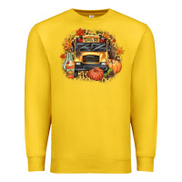 Lemon Fall School Bus Premium Sweatshirt - texasbilliewilder