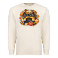 Sandshell Fall School Bus Premium Sweatshirt - texasbilliewilder