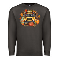 Smoke Fall School Bus Premium Sweatshirt - texasbilliewilder