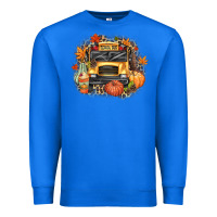 True Royal Fall School Bus Premium Sweatshirt - texasbilliewilder