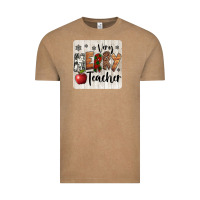 Vintage Coffee very merry teacher christmas coaster Vintage Tee - Jasminsmagicworld