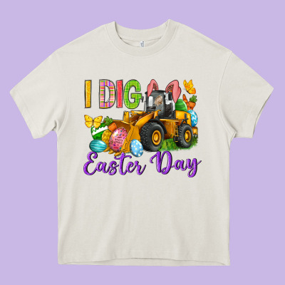 I Dig Easter Day Heavy Core Tee Designed By Neo Western