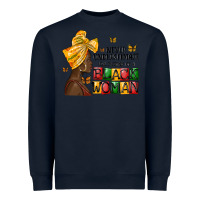 Navy never understimate the power of a black woman Heavyweight Sweatshirt - MaliasSmallBusiness