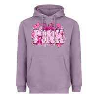 Lavender Think pink Heavyweight Hoodie - NancyCooperArtShop