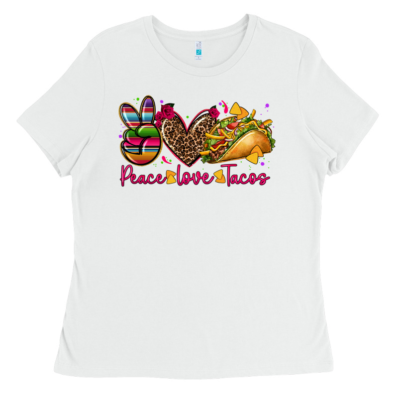 Peace Love Tacos Ladies Tee by CTS Tumbler Store | Teevron
