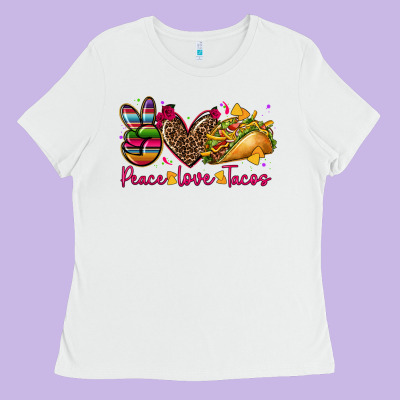 Peace Love Tacos Ladies Tee Designed By Cts Tumbler Store