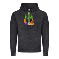 Vintage Black horseshoe halloween cactus Vintage Hoodie - AdoDesignShop