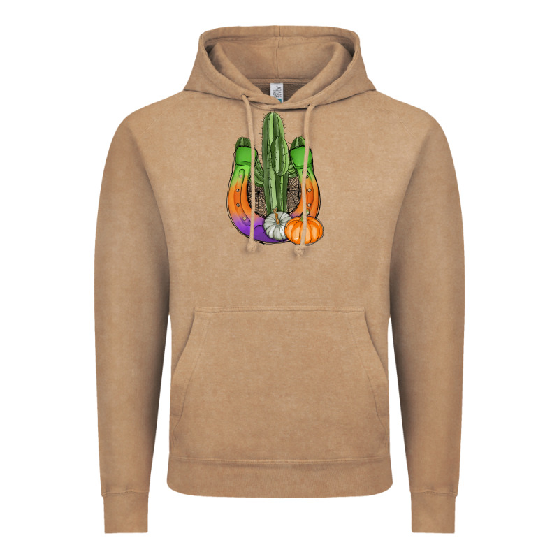 Horseshoe Halloween Cactus Vintage Hoodie by AdoDesignShop | Teevron