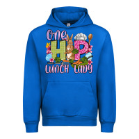 Cobalt Easter Day One hip Lunch Lady Urban Hoodie - OliviaCreatesArt
