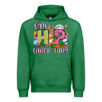 Emerald Easter Day One hip Lunch Lady Urban Hoodie - OliviaCreatesArt