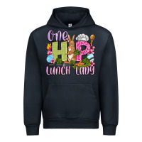 Navy Easter Day One hip Lunch Lady Urban Hoodie - OliviaCreatesArt