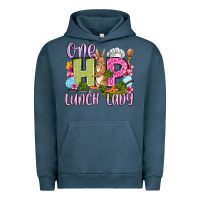 Pigment Midnight Navy Easter Day One hip Lunch Lady Urban Hoodie - OliviaCreatesArt