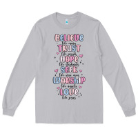 Moon Dust believe like mary trust like joseph valentine s da Long Sleeve Tee - MaliasSmallBusiness