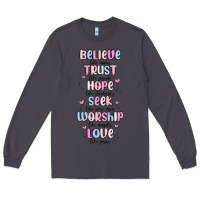 Smoke believe like mary trust like joseph valentine s da Long Sleeve Tee - MaliasSmallBusiness