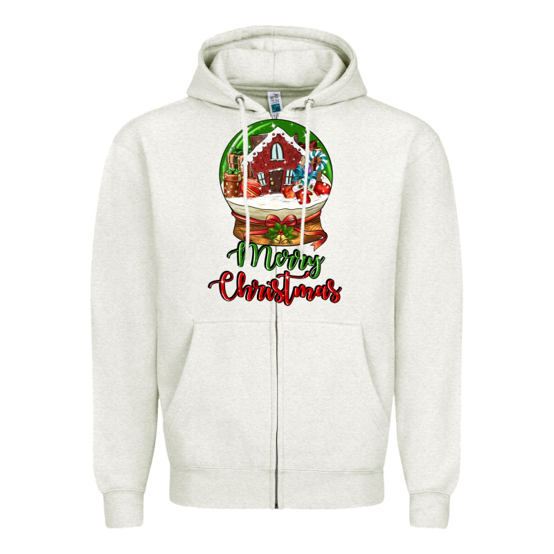 Merry Christmas Zipper Hoodie by LillyAllenDesigns | Teevron
