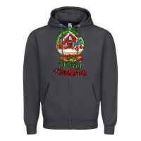 Smoke Merry Christmas Zipper Hoodie - LillyAllenDesigns