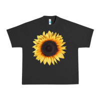 Pigment Black treetops sunflower Urban Heavy Tee - LillyAllenDesigns