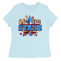 Baby Blue oh my stars Ladies Tee - Zillion Design Studio