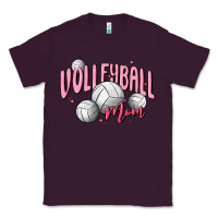 Plum volleyball mom Classic Tee - MaliasSmallBusiness