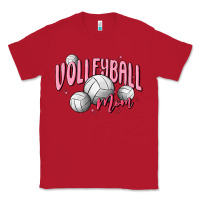 Red volleyball mom Classic Tee - MaliasSmallBusiness