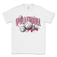 White volleyball mom Classic Tee - MaliasSmallBusiness