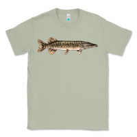 Matcha Northern Pike Fish Illustrations Classic Tee - LillyAllenDesigns