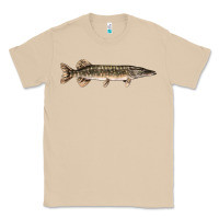 Mushroom Northern Pike Fish Illustrations Classic Tee - LillyAllenDesigns