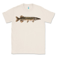 Natural Northern Pike Fish Illustrations Classic Tee - LillyAllenDesigns