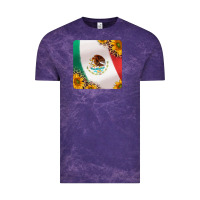 Cloud Purple mexican flag sunflowers and leopard coaster Vintage Tee - Jasminsmagicworld