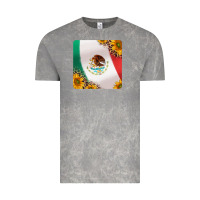 Cloud Rock mexican flag sunflowers and leopard coaster Vintage Tee - Jasminsmagicworld