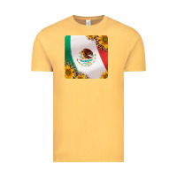 Vintage Mustard mexican flag sunflowers and leopard coaster Vintage Tee - Jasminsmagicworld