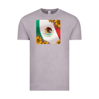 Vintage Zinc mexican flag sunflowers and leopard coaster Vintage Tee - Jasminsmagicworld