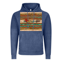 Vintage Denim arrow wooden sunflower Vintage Hoodie - Artiststas
