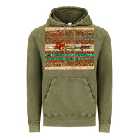 Vintage Olive arrow wooden sunflower Vintage Hoodie - Artiststas