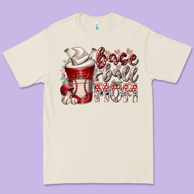 Baseball Mom Coffee Premium Tee Designed By Racoondesign