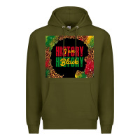 Army Green i am black history Premium Hoodie - TumblerDesignByShophia