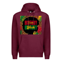 Burgundy i am black history Premium Hoodie - TumblerDesignByShophia