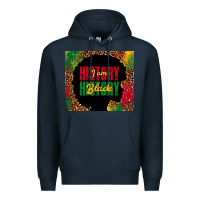 Navy i am black history Premium Hoodie - TumblerDesignByShophia