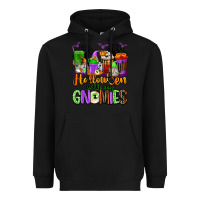 Black Halloween with My Gnomies Coffee Cups Heavyweight Hoodie - texasbilliewilder