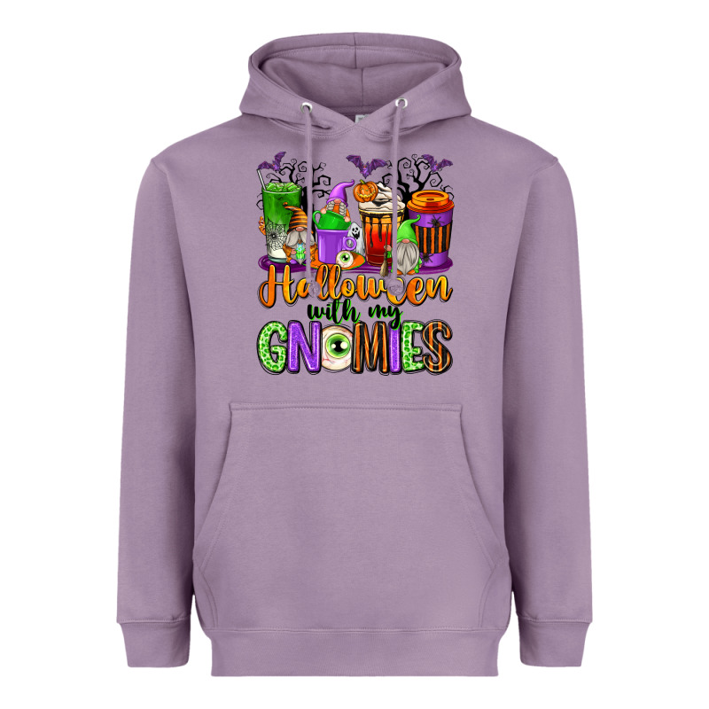 Halloween With My Gnomies Coffee Cups Heavyweight Hoodie by texasbilliewilder | Teevron