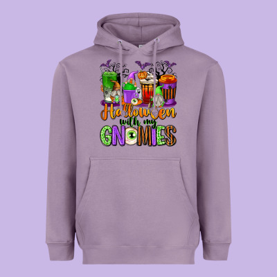 Halloween With My Gnomies Coffee Cups Heavyweight Hoodie Designed By Texasbilliewilder